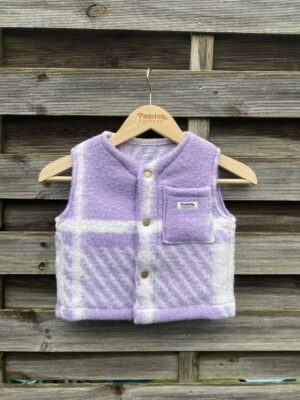 Le gilet enfant violet