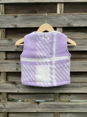 Le gilet enfant violet