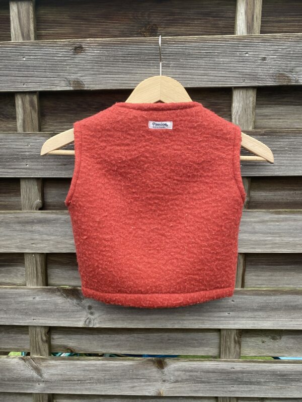 Le gilet enfant rouge moumoute – Image 2