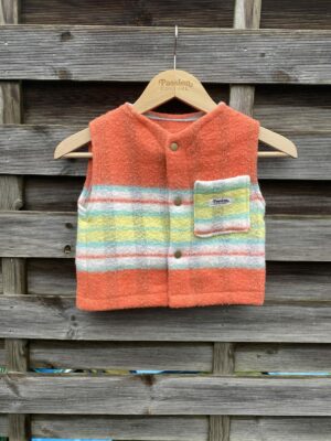 Le gilet enfant orange vintage