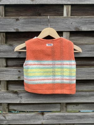 Le gilet enfant orange vintage