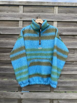 La polaire bleu marron