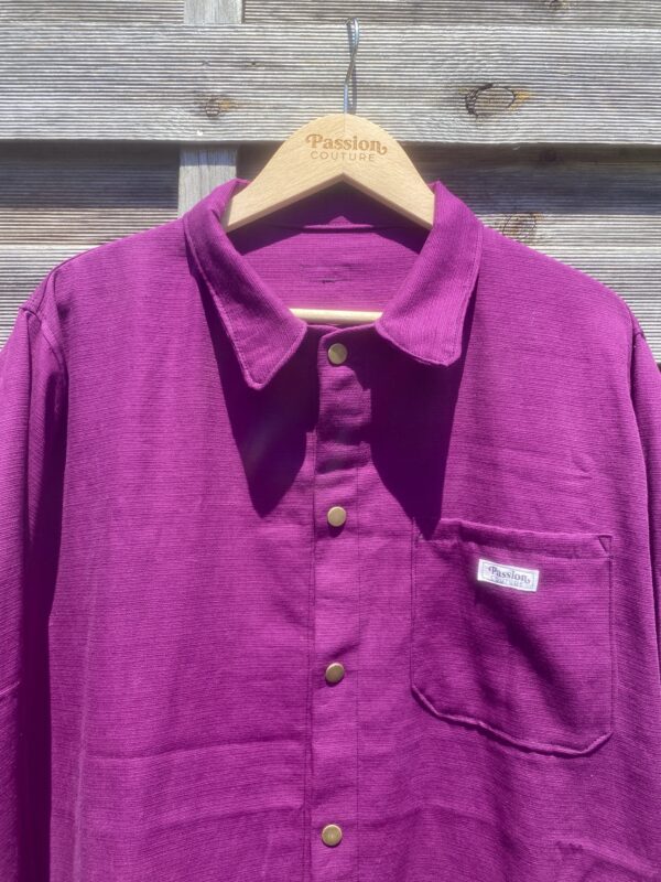 La sur-chemise prune – Image 4
