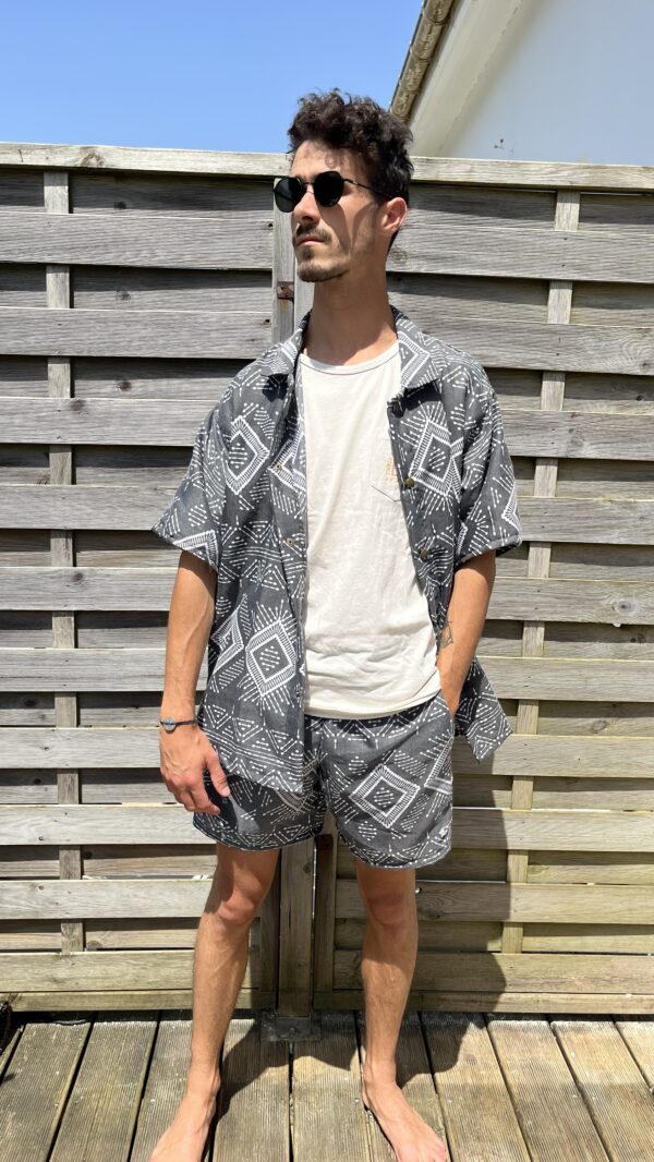 Le short ethnic black and white – Image 6