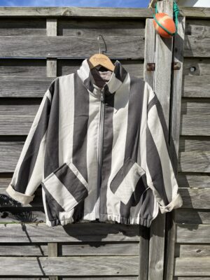 Le bomber rayé gris