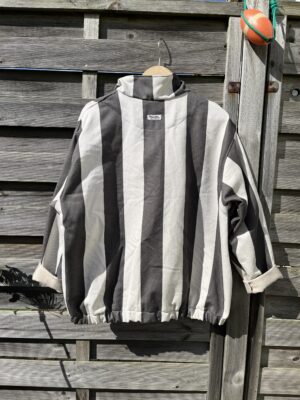 Le bomber rayé gris
