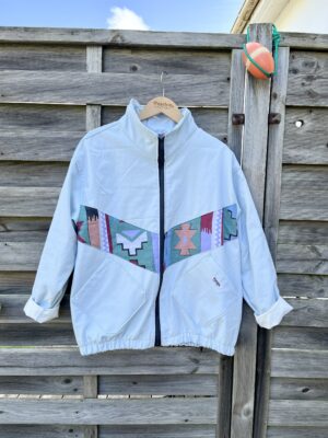 Le bomber bleu ciel ethnic