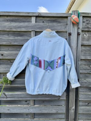 Le bomber bleu ciel ethnic