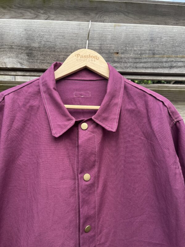La veste ouvrière prune – Image 4