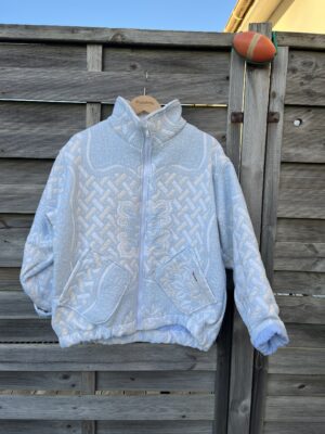 Le bomber double bleu ciel