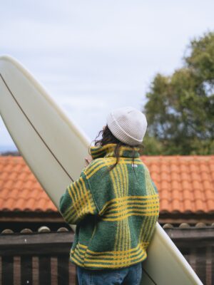 La polaire verte et jaune