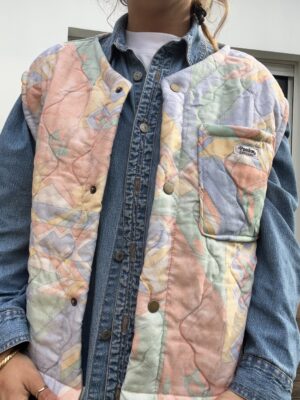 Le gilet pastel matelassé
