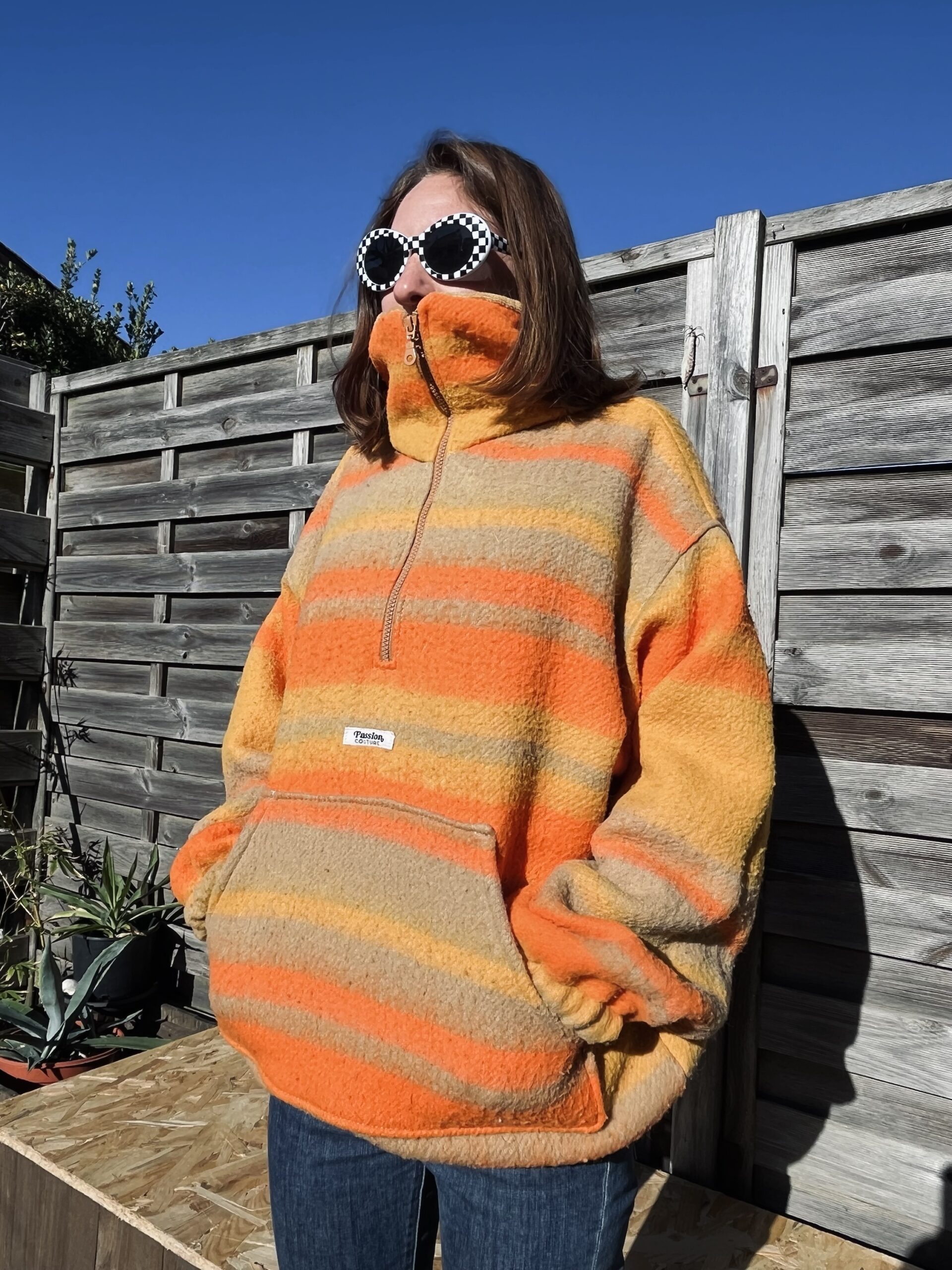 La polaire orange rayée – Image 6