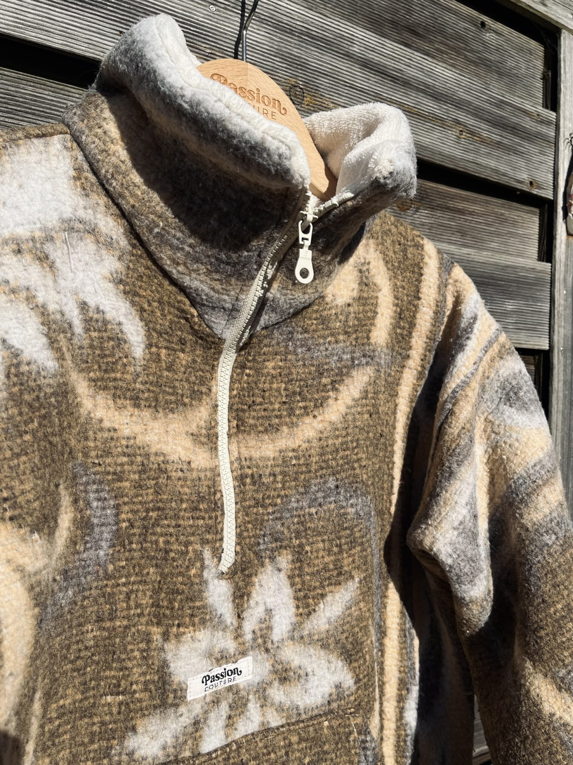 La polaire marron fleurie – Image 8