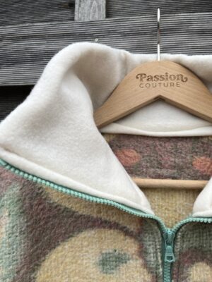 La polaire mauve fleurie