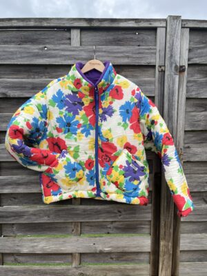 La maxi doudoune à fleurs