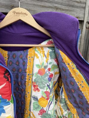 La maxi doudoune à fleurs