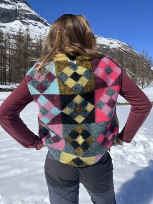 Le gilet carreaux flashy