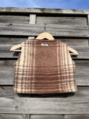 Le gilet enfant marron