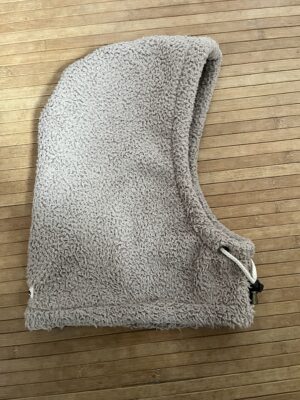 Cagoule marron moumoute