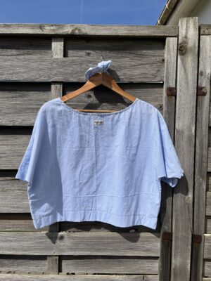 Le tee-shirt bleu vichy