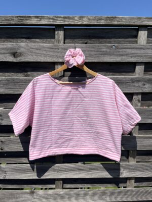 Le tee shirt rose rayures