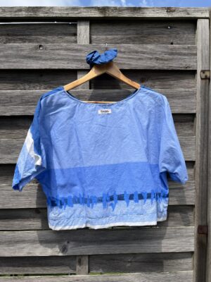 Le tee-shirt bleu dégradé