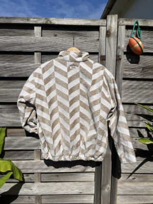 Le bomber beige velours