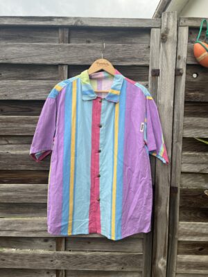 La chemisette rayée multicolore - XL