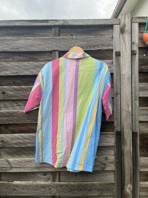 La chemisette rayée multicolore - XL